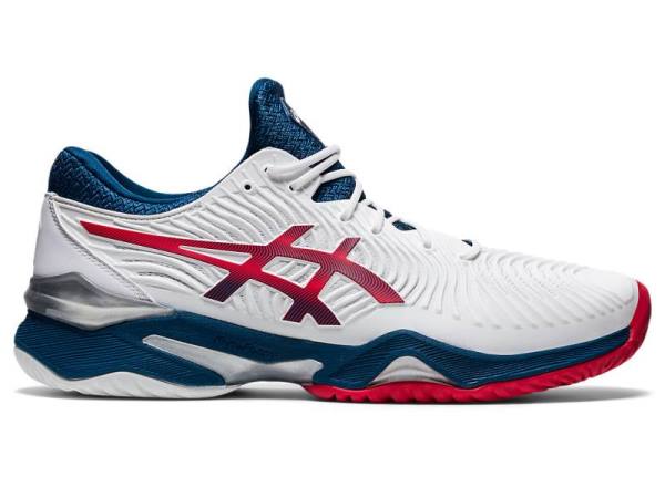 Asics Tennisschoenen Heren, COURT FF Wit/Blauw - Asics Nieuwe Collectie DATE_TIME Hockeyschoenen | B1059276-YQ